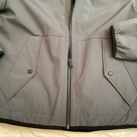 EUC Michael Kors Mens lined jacket hoodie gray puffer - Picture 11 of 15